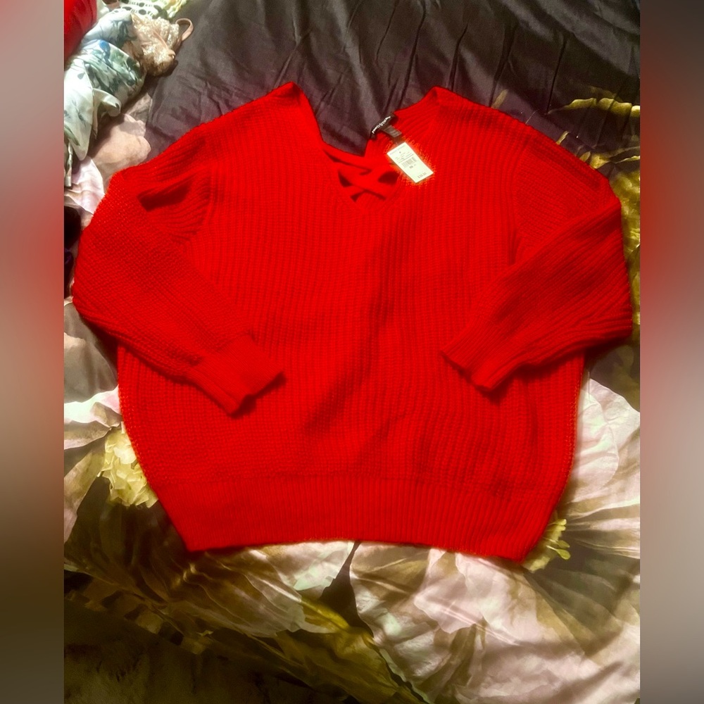 Red sweater